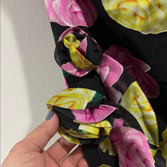 For Love & Lemons dress Madison Maxi Dress NEW floral slit sexy strapless - Picture 5 of 8